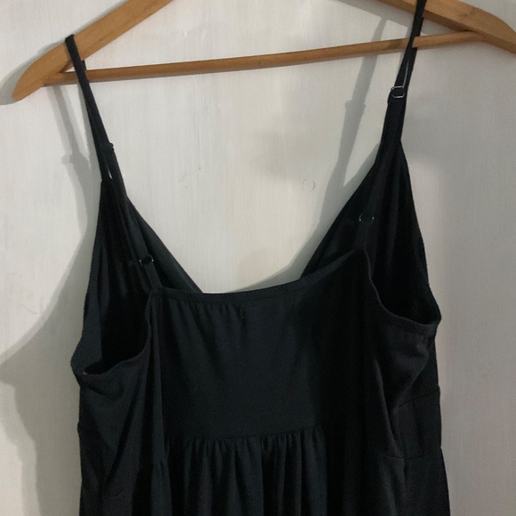 Black maxi dress with spaghetti straps size XL. W35 - Picture 5 of 6